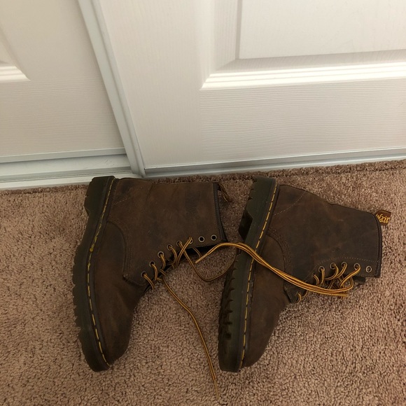 Vintage England Dr. Marten Brown Boots - Picture 2 of 5